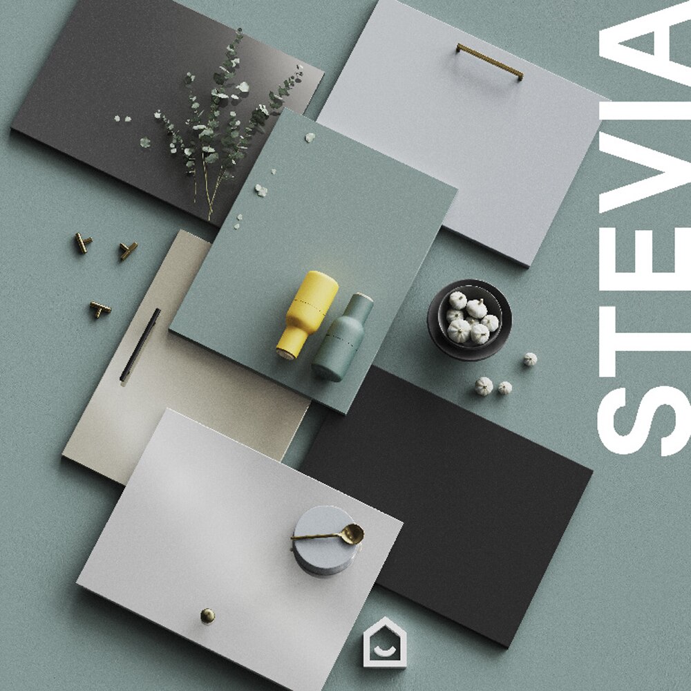Front usa si sertar GOODHOME Stevia, MDF, 29.7 x 71.5 x 1.8 cm, crem