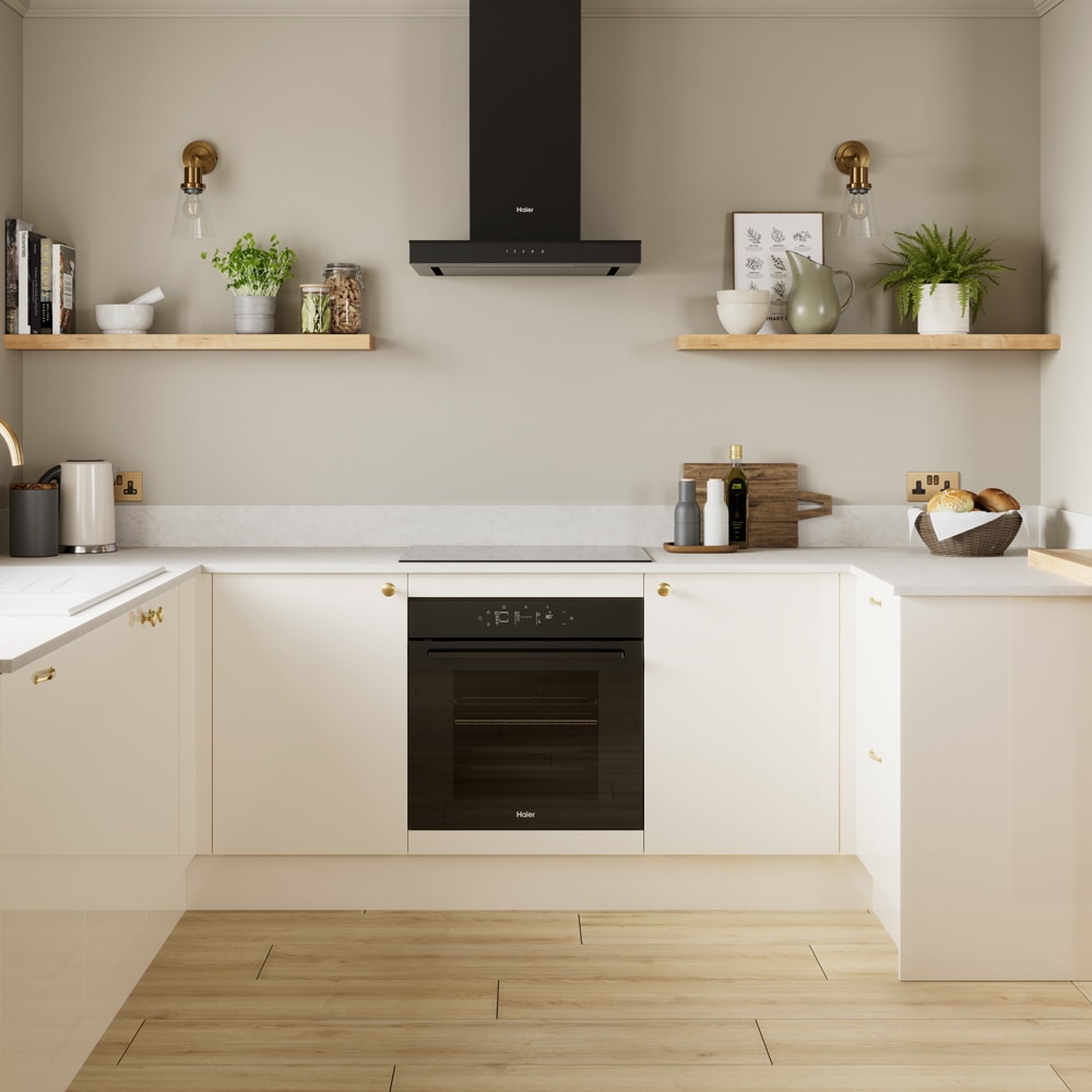 Front usa GOODHOME Stevia, sticla, 49.7 x 71.5 x 1.8 cm, Crem