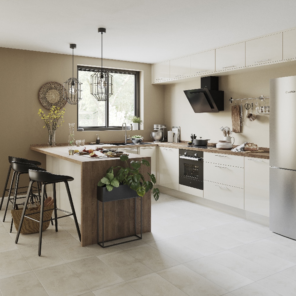 Front usa GOODHOME Stevia Highline, MDF, 59.7 x 71.5 x 1.8 cm, crem 