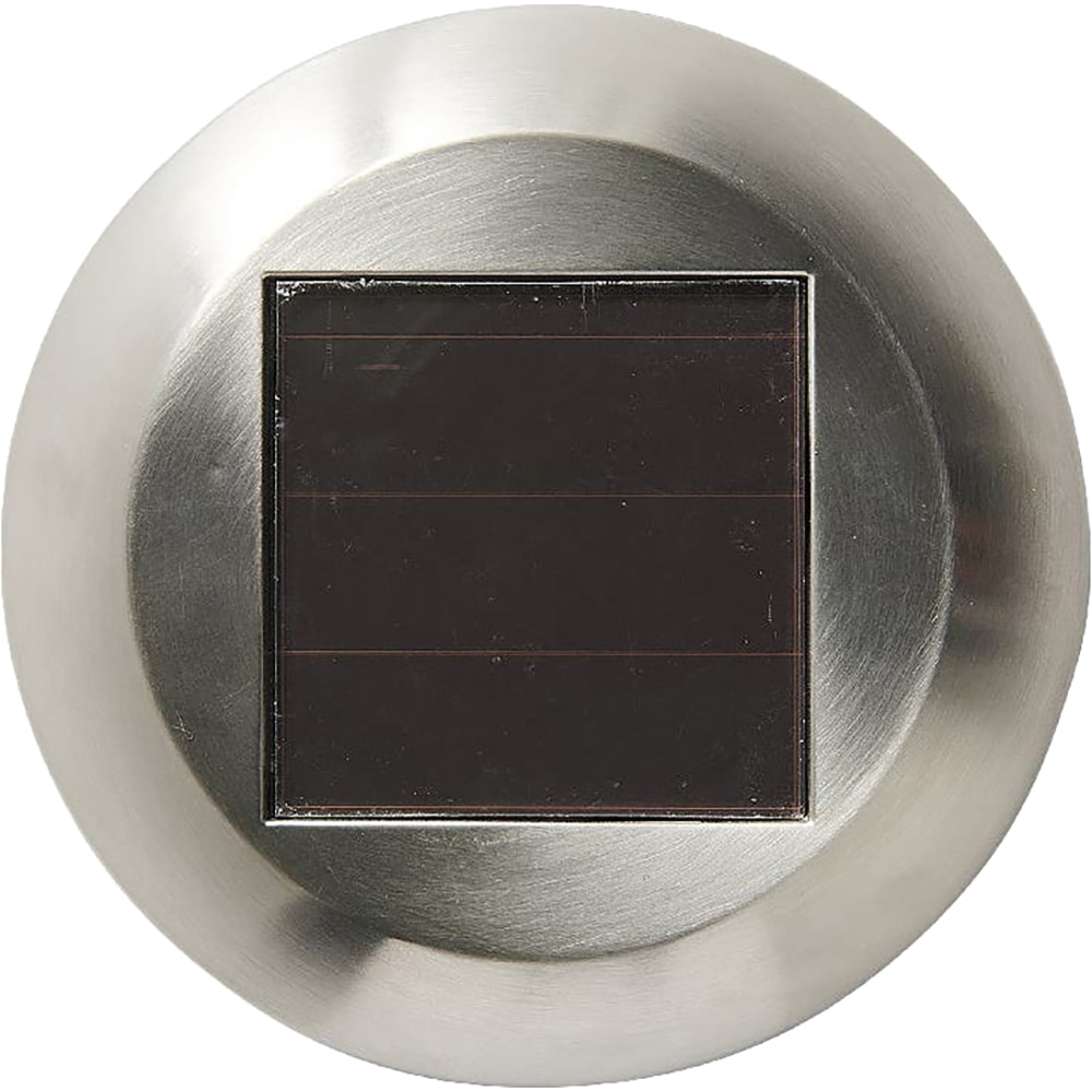 Lampa solara LED RGB, 0.02 W, 39.3 cm, otel inoxidabil, argintiu