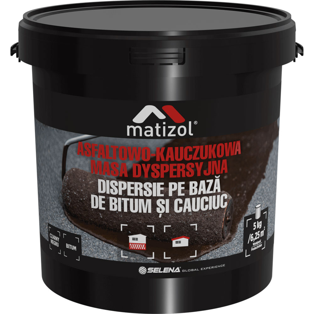 Emulsie bituminoasa pentru izolarea acoperisurilor MATIZOL, negru, 5 kg
