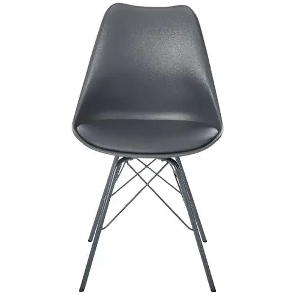 Scaun bar GOODHOME, 84cm, gri inchis