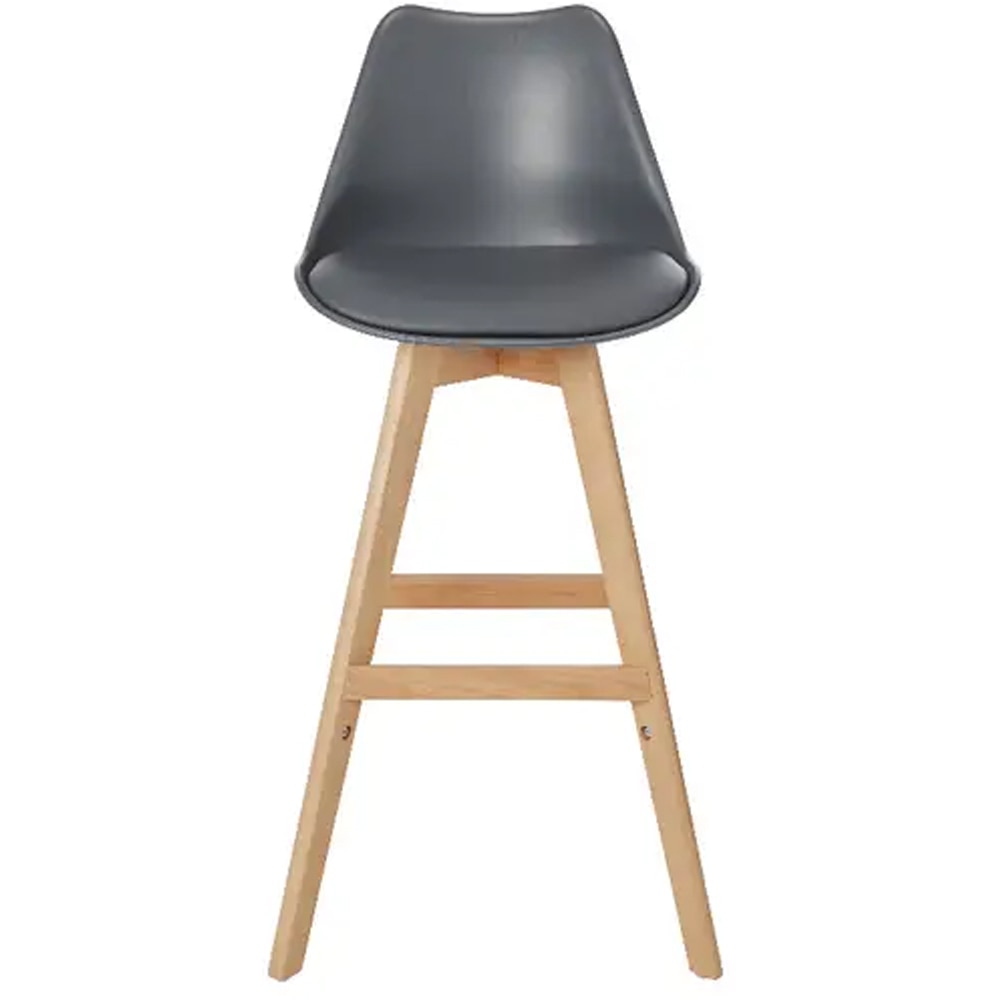 Scaun bar GOODHOME Pitaya, 100.5cm, gri inchis