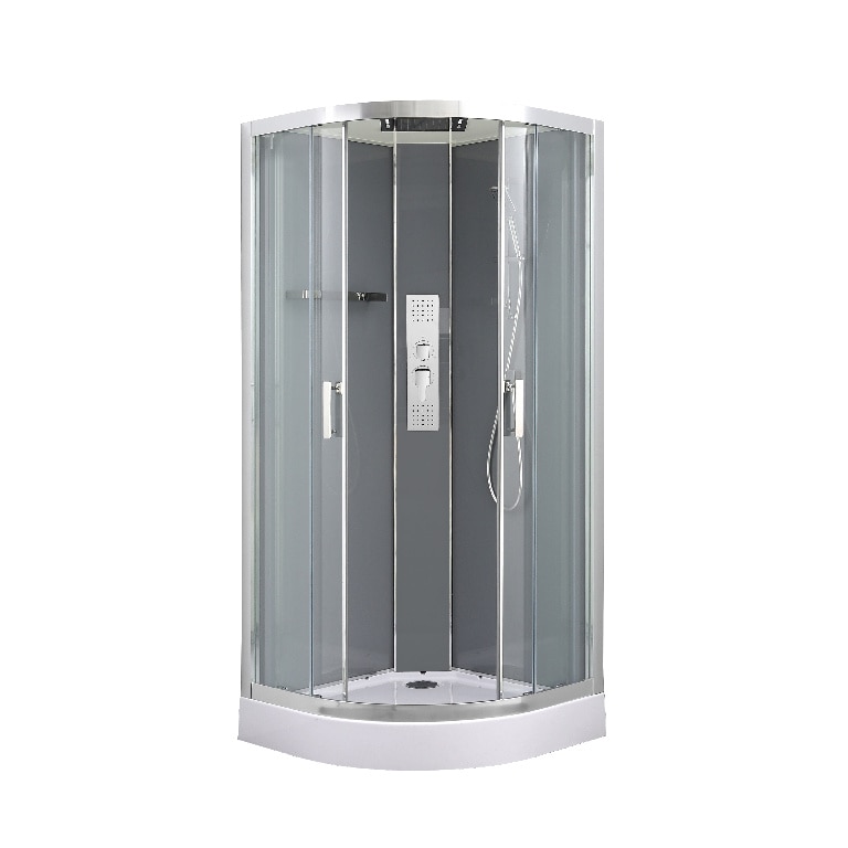 Cabina dus hidromasaj, joasa, semirotunda, 90 x 90 x 220 cm  GoodHome Beloya