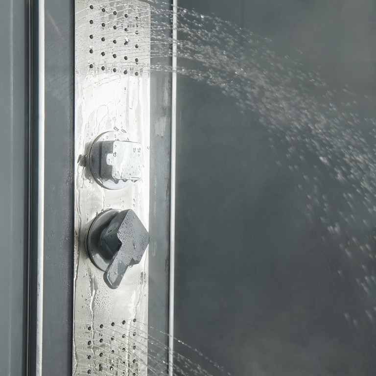 Cabina dus hidromasaj, joasa, semirotunda, 90 x 90 x 220 cm  GoodHome Beloya