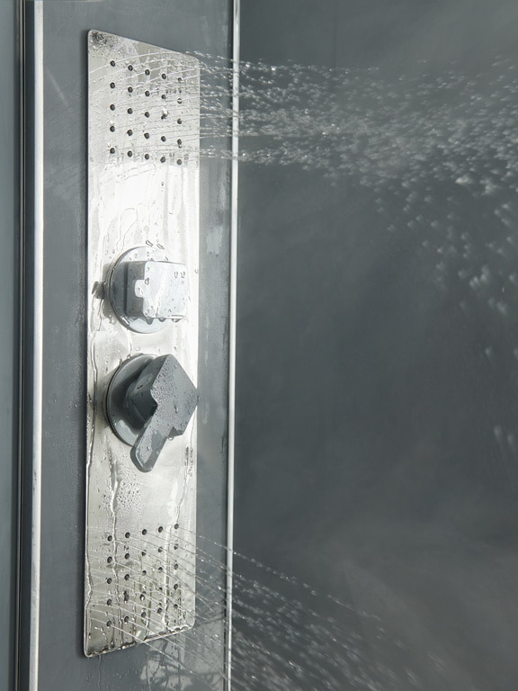 Cabina dus hidromasaj, joasa, semirotunda, 90 x 90 x 220 cm  GoodHome Beloya