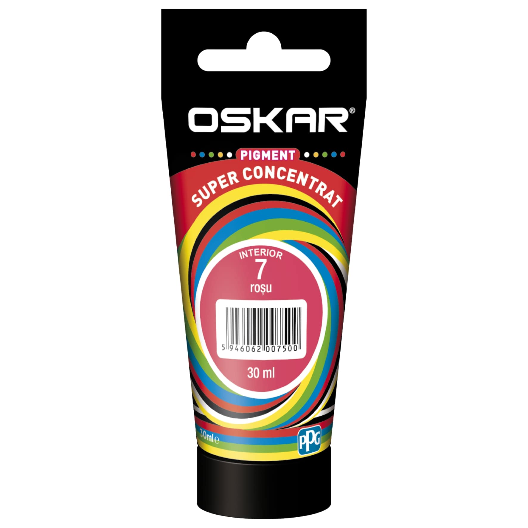 Colorant PPG Oskar 7, culoare rosu, 30 ml 