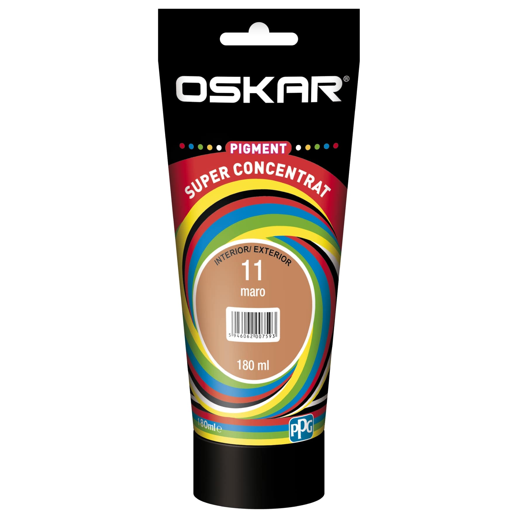 Pigment super concentrat OSKAR 11, interior/exterior, 180ml, maro