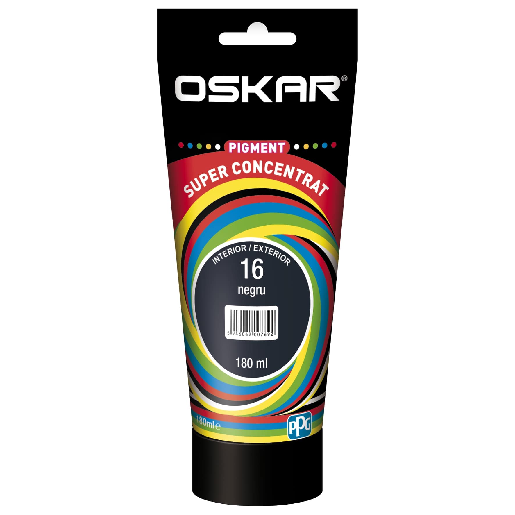 Colorant PPG Oskar 16, culoare negru, 180 ml 