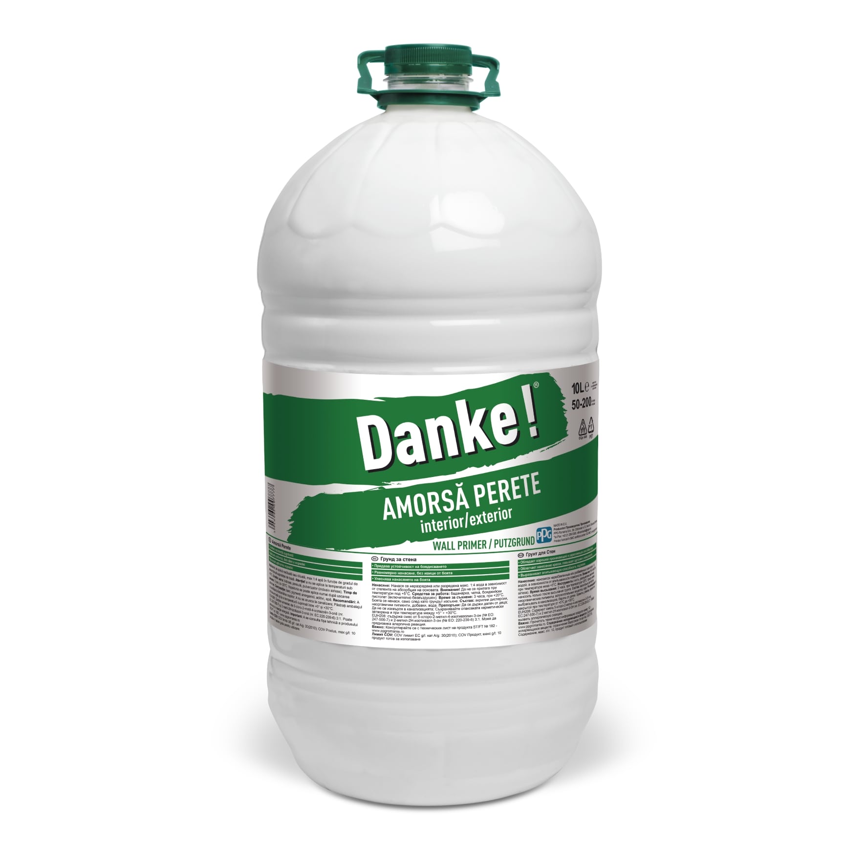 Amorsa pentru interior si exterior, alb, 10 L   Danke