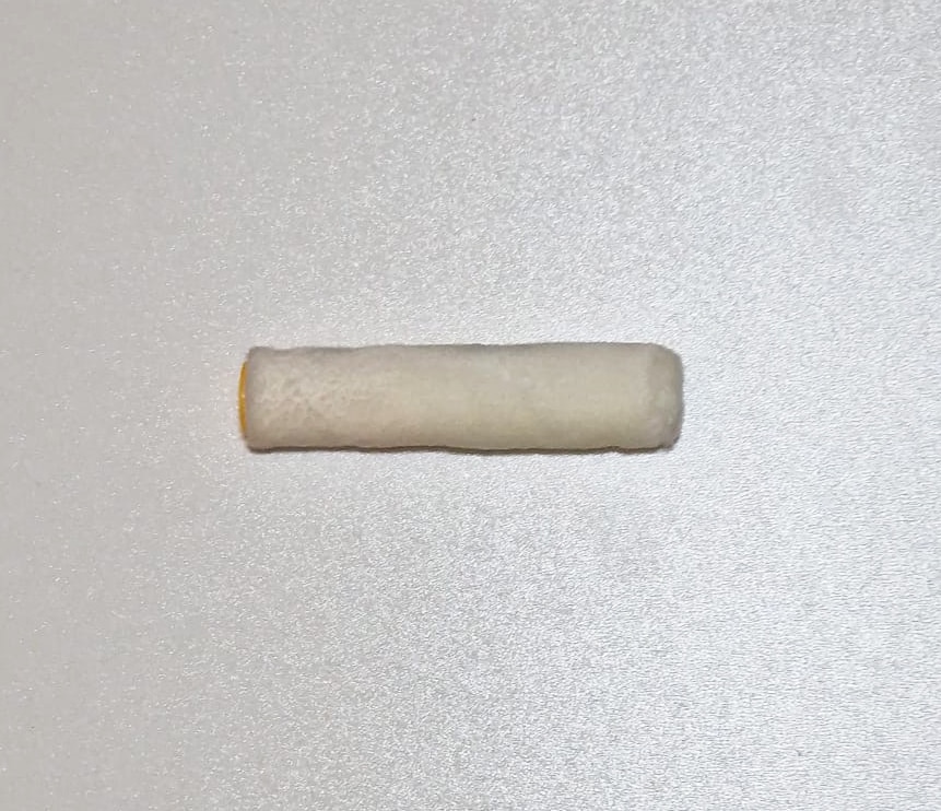 Rola pentru zugravit, 10 cm, poliacril impletit, alb