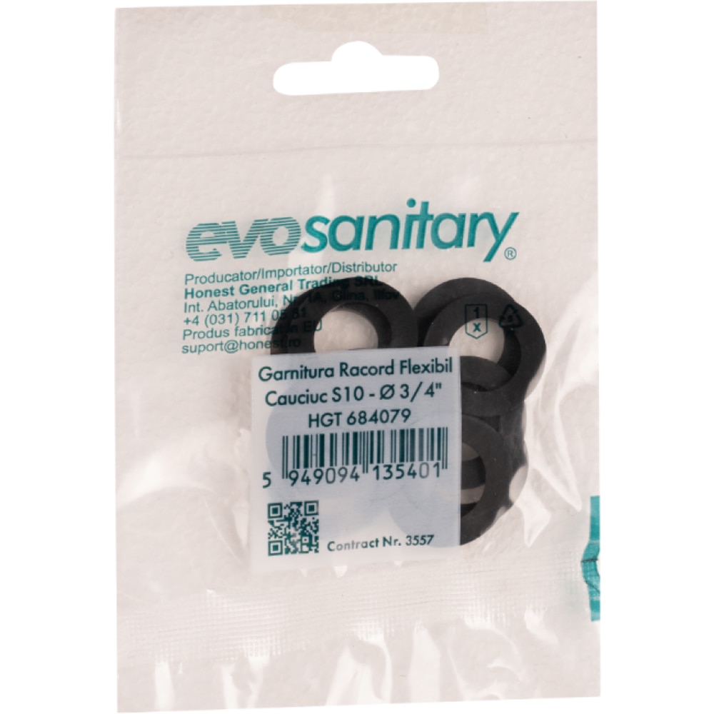 Garnitura racord flexibil 3/4, set 10 bucati