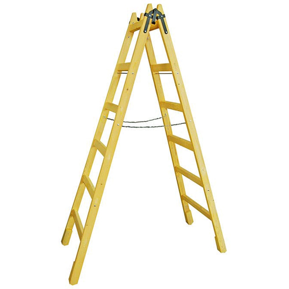 Scara pliabila Profil, 2 x 6 trepte, max 150 kg, lemn