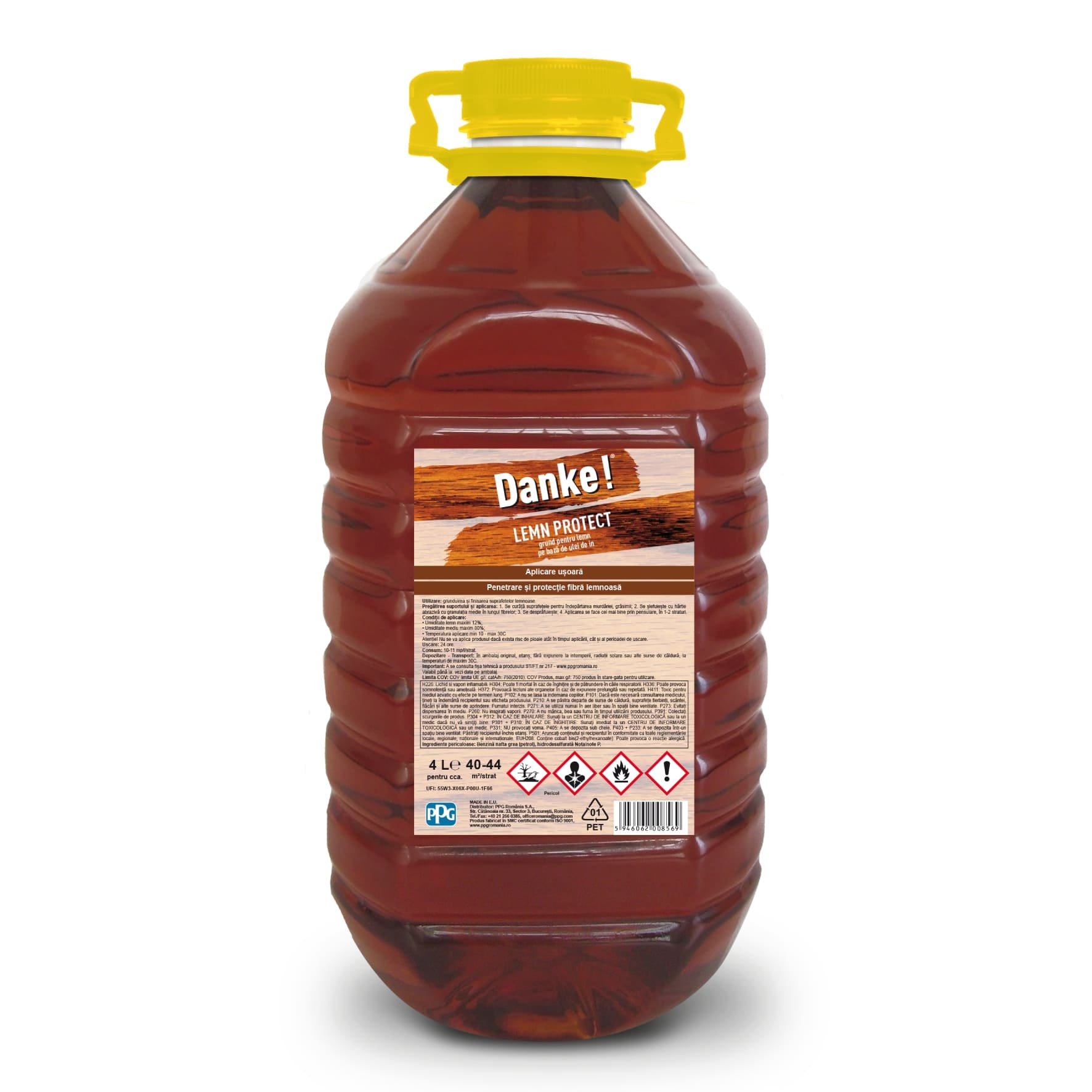 Ulei de in pentru lemn, 4 l  Danke