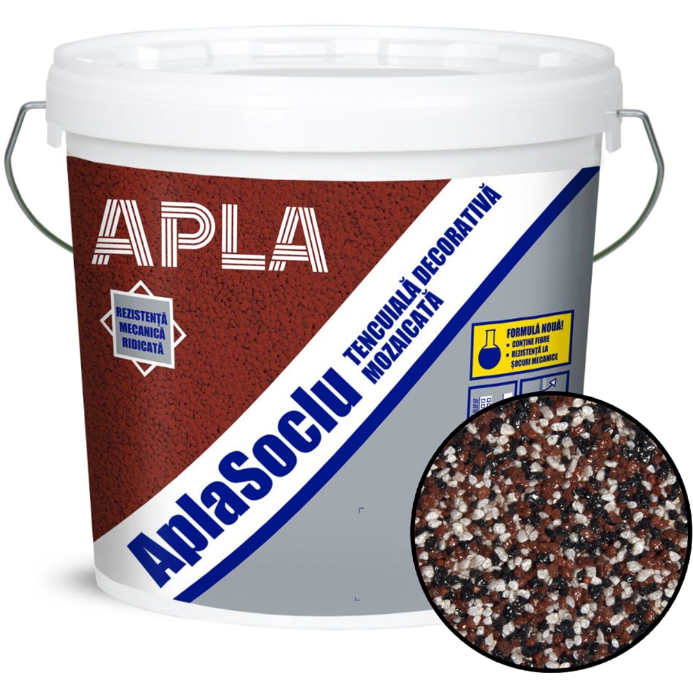 Tencuiala soclu Apla, 24Kg, culoare zirconiu