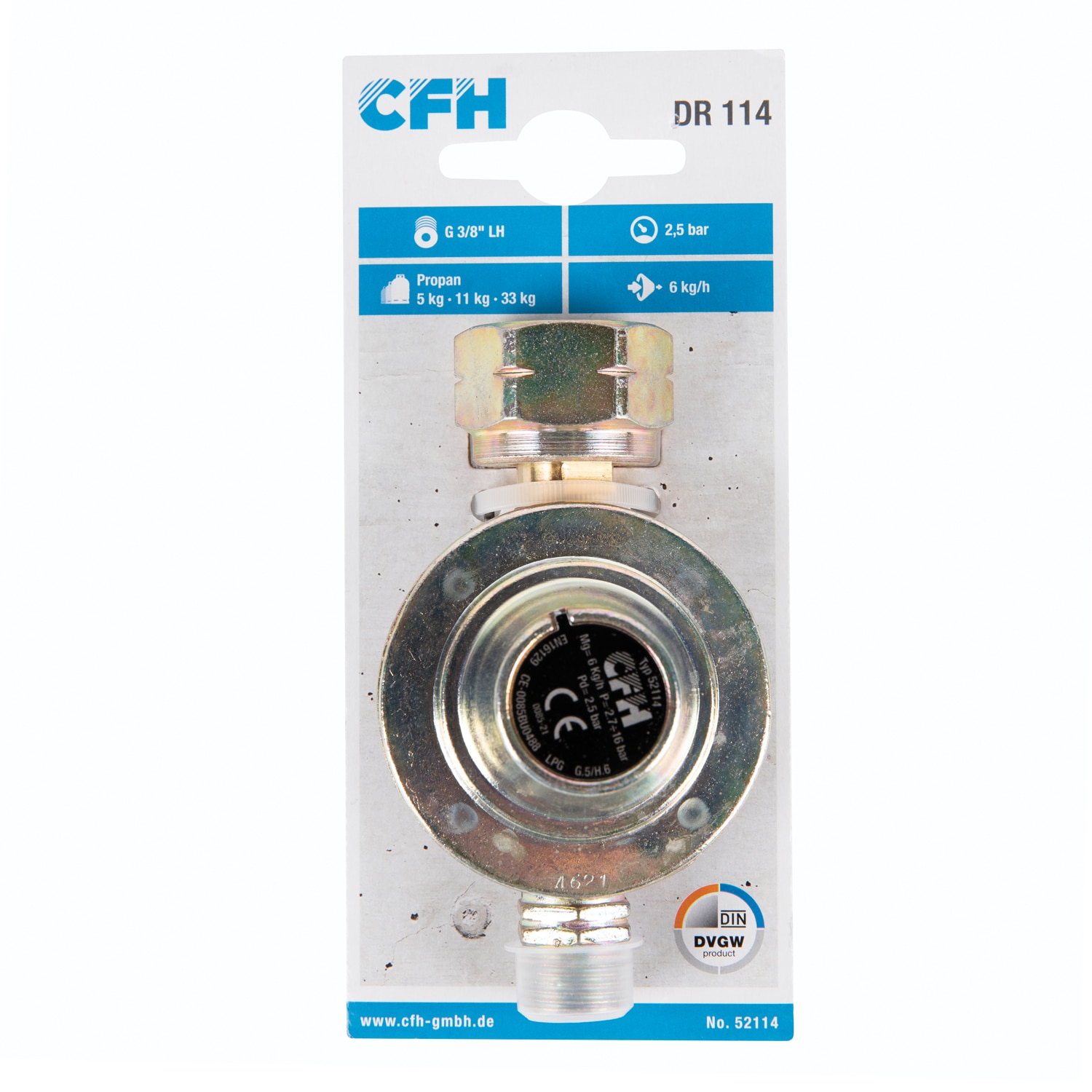 Regulator Pres Propan 2.5Bar Cfh