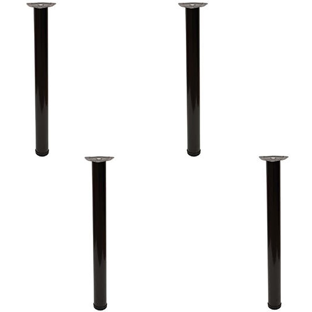 Set picioare masa SITE, 4 bucati, 71x6 cm, otel, negru