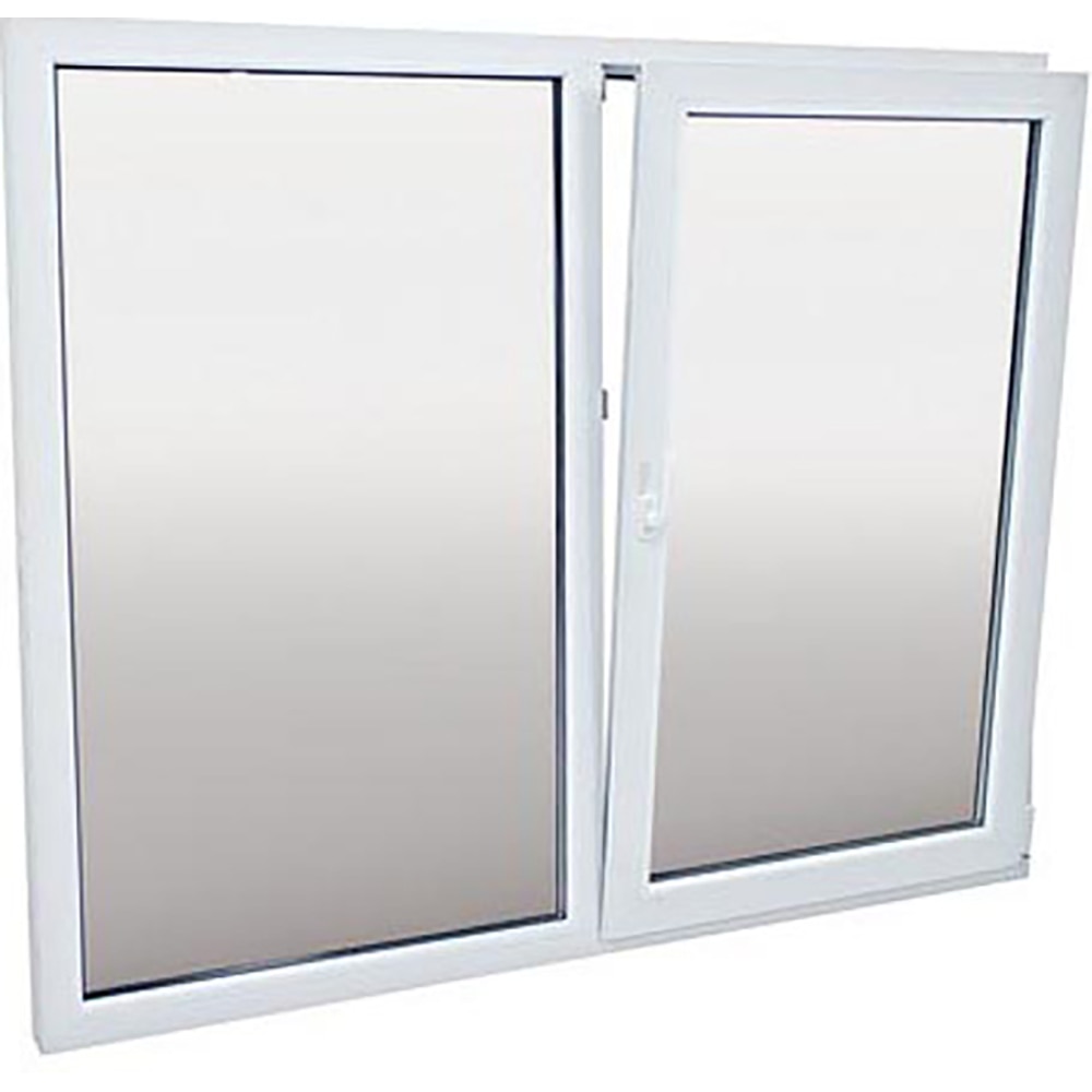 Fereastra termopan FENSTERWELT, PVC, 5 camere, 116 x 116 cm, deschidere oscilobatanta dreapta, alb
