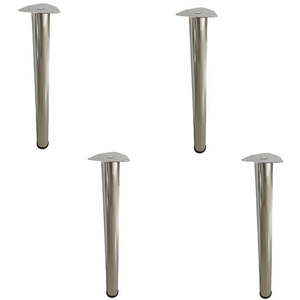 Set picioare masa SITE, 4 bucati, 82x6 cm, otel, crom