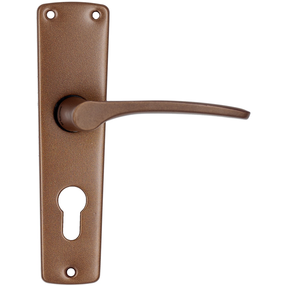 Maner cu sild, aluminiu, 100 mm, 2 bucati, maro