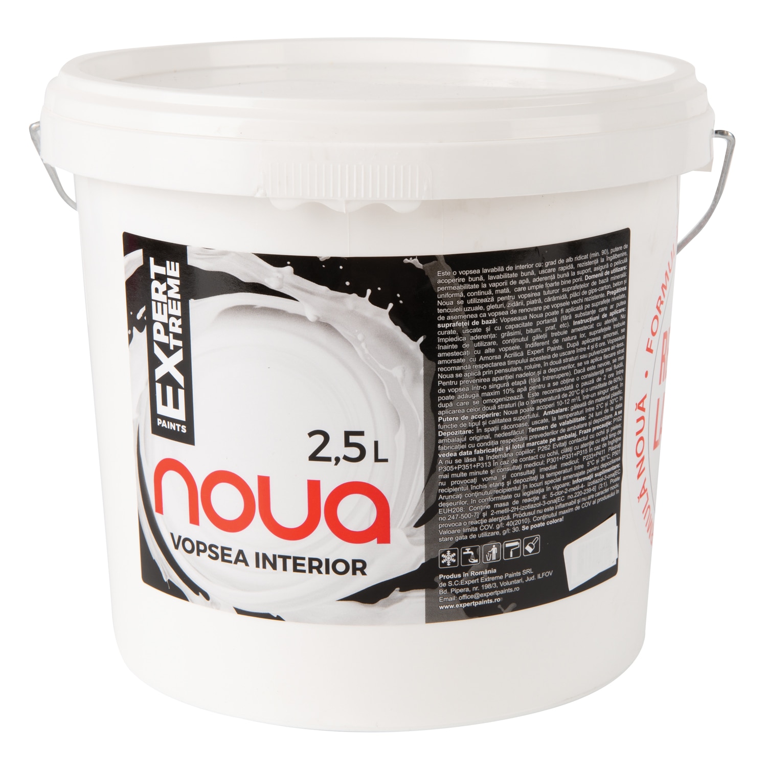 Vopsea lavabila Expert Extreme Noua, alb, 2.5 L, Interior