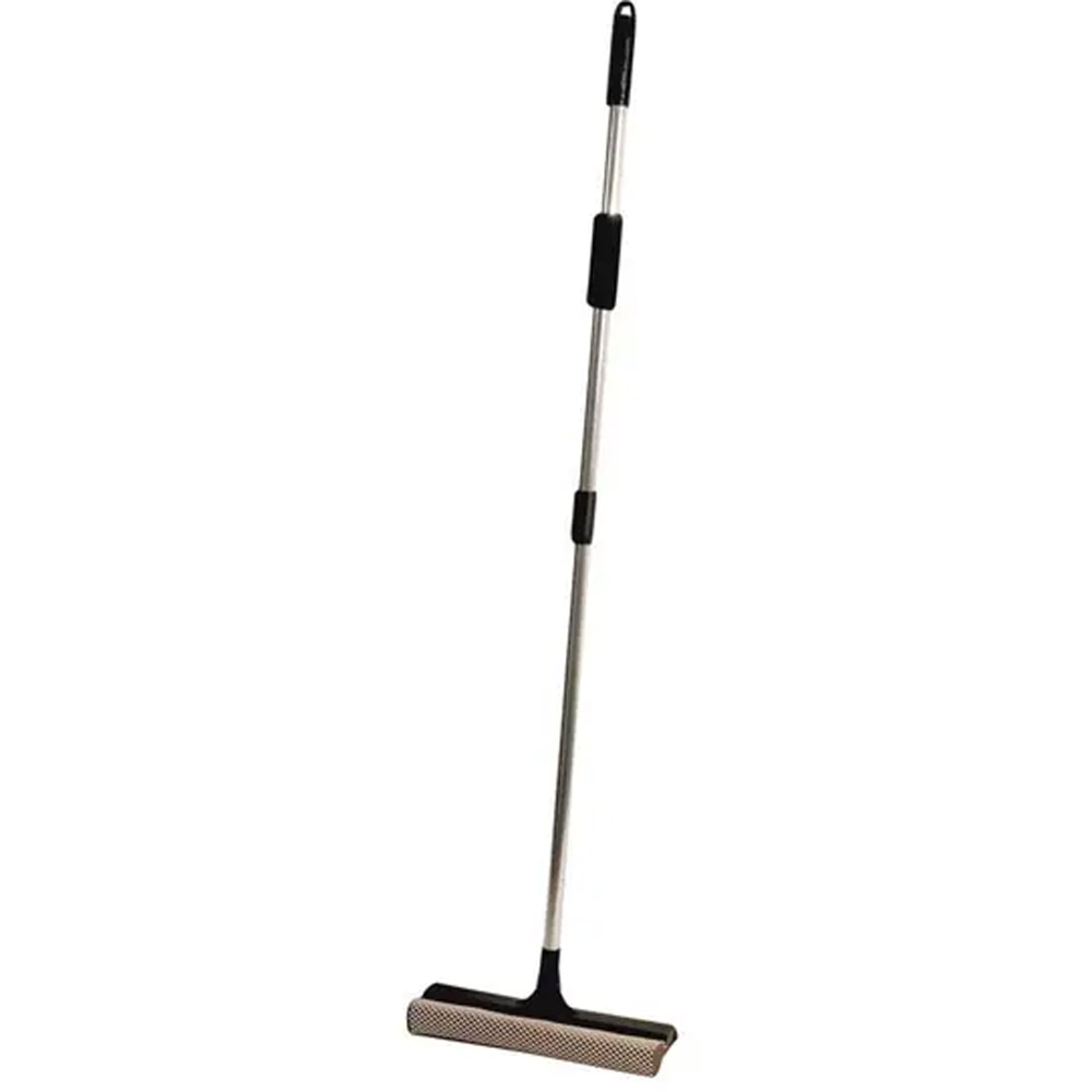 Spalator de geamuri GLOBAL PLAST, maner telescopic, 95 cm, negru-gri