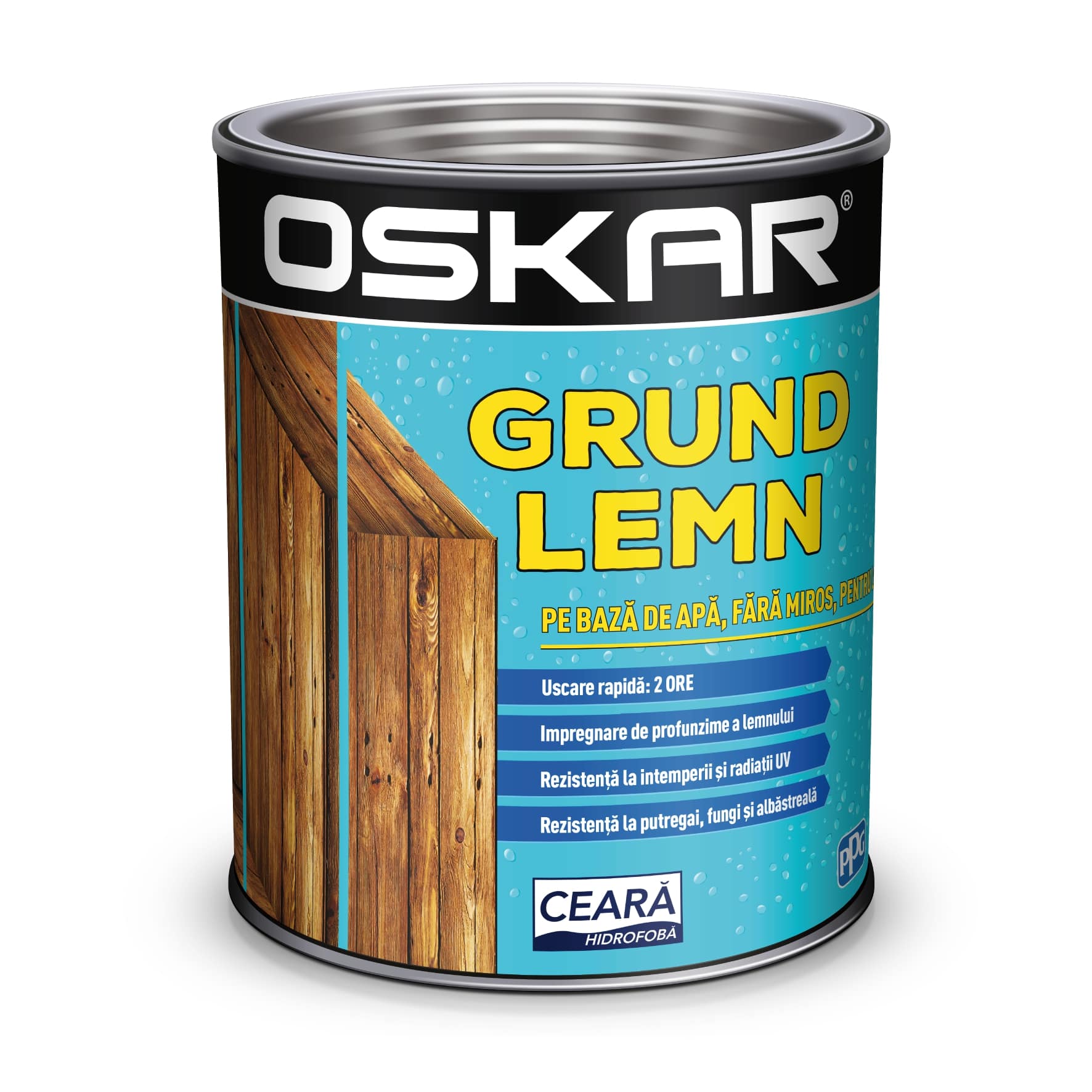 Grund pentru lemn, 2.5 L  Oskar