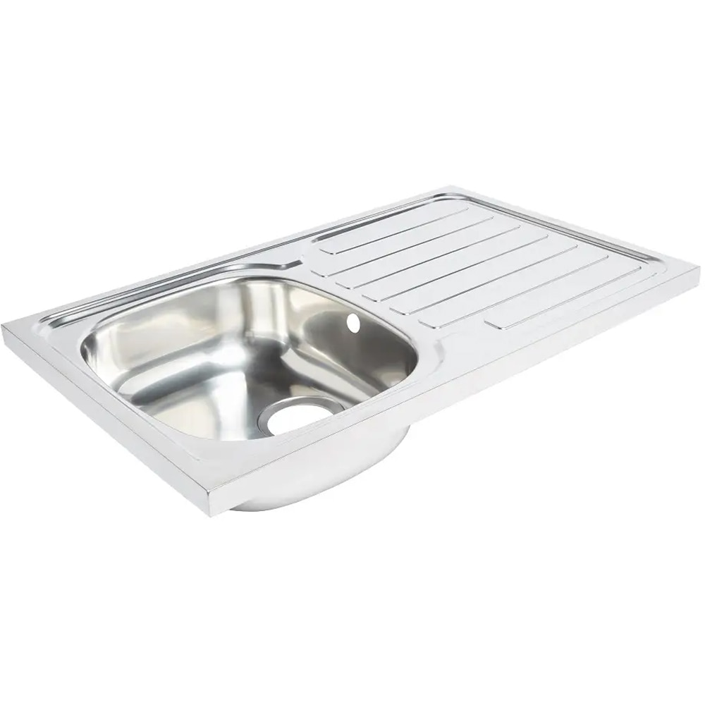 Chiuveta bucatarie COOKE & LEWIS Apgar, 1 cuva, picurator reversibil, inox, finisaj lucios