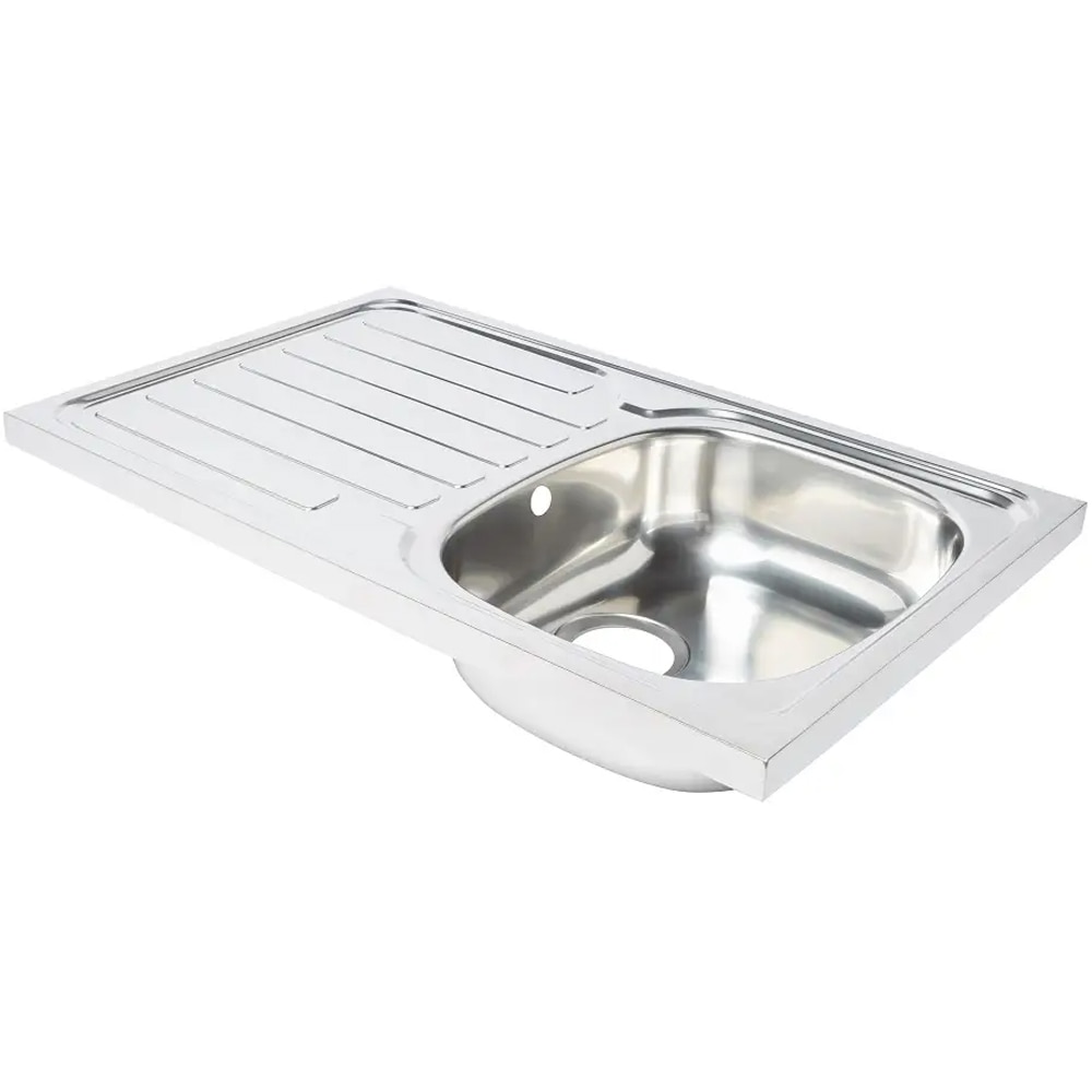 Chiuveta bucatarie COOKE & LEWIS Apgar, 1 cuva, picurator reversibil, inox, finisaj lucios