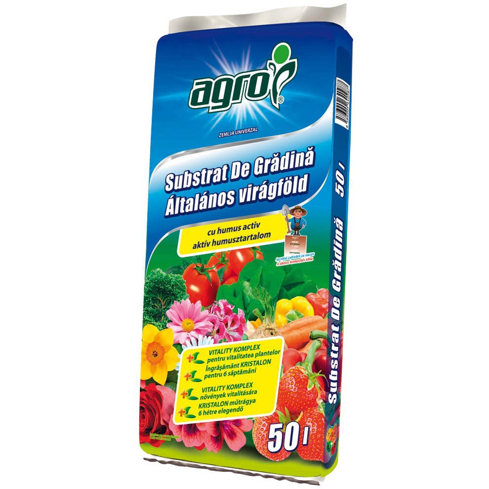 Substrat pentru gradina Agro Cs, 50 L
