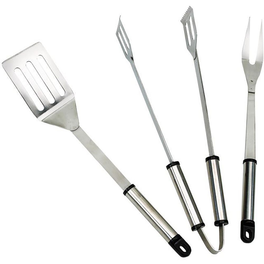 Set ustensile pentru gratar Landmann, otel inoxidabil, 38 cm, inox, 3 buc