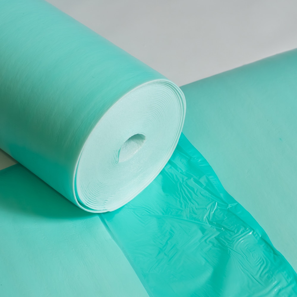 Izolatie parchet, polietilena, grosime 3 mm, 100 x 1500 cm, verde