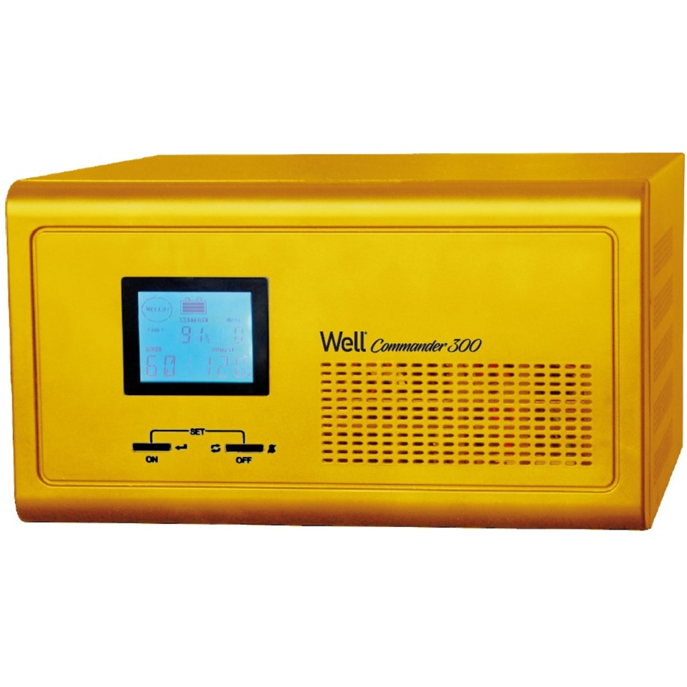 Stabilizator de tensiune WELL, 230V, 300W, galben