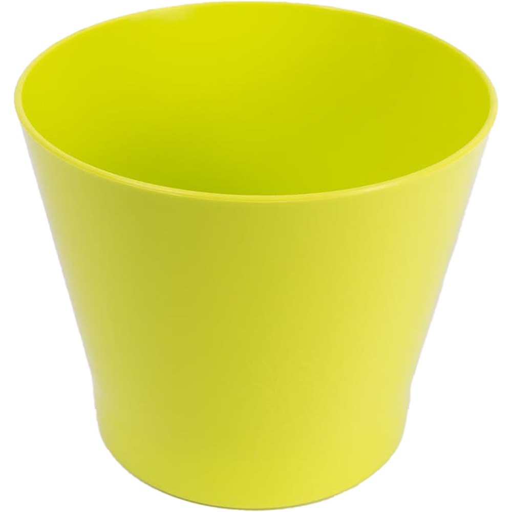 Ghiveci rotund ZINNIA, plastic, 11.5 cm, verde