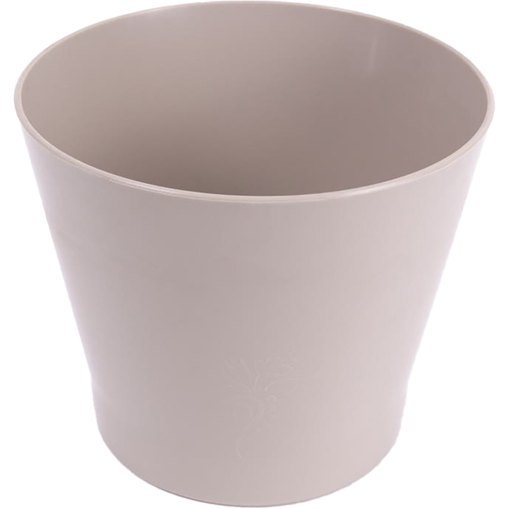 Ghiveci rotund ZINNIA, plastic, 11.5 cm, gri