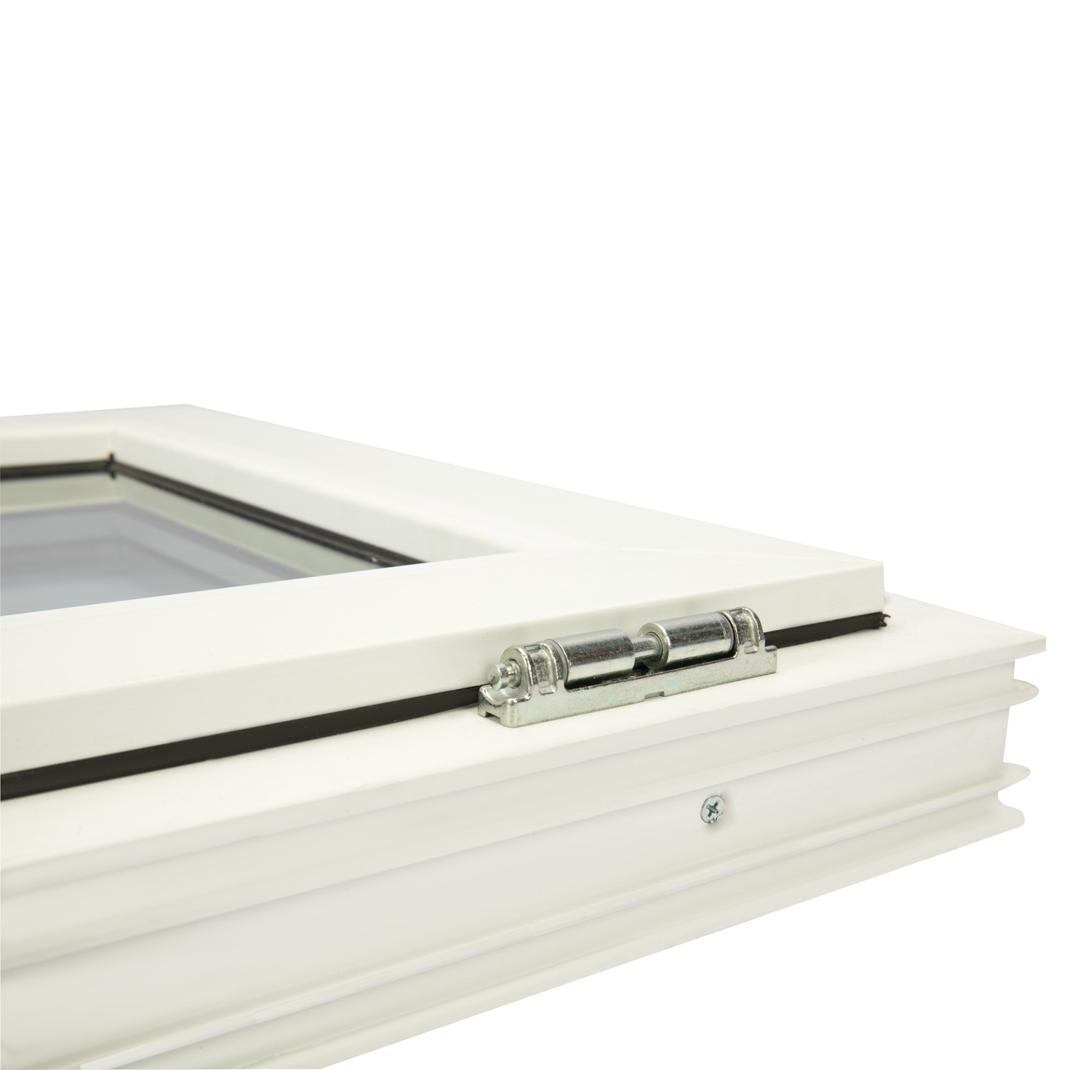 Fereastra termopan PVC, geam Clar + Low-E, alb, 4 camere, 76 x 56 cm, simpla deschidere, batanta Extruplast