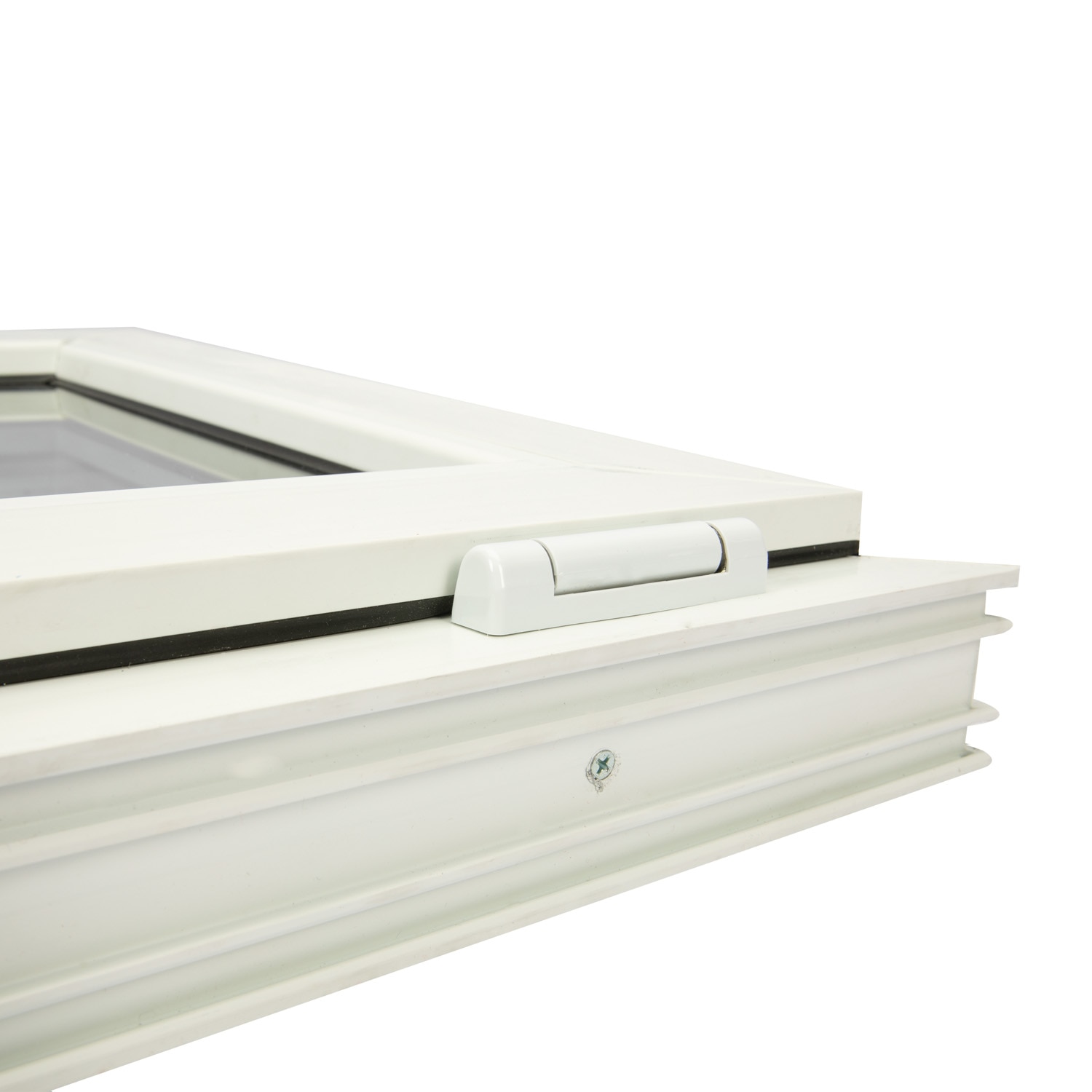 Fereastra termopan PVC, geam Clar + Low-E, alb, 4 camere, 96 x 56 cm, simpla deschidere, batanta  Extruplast