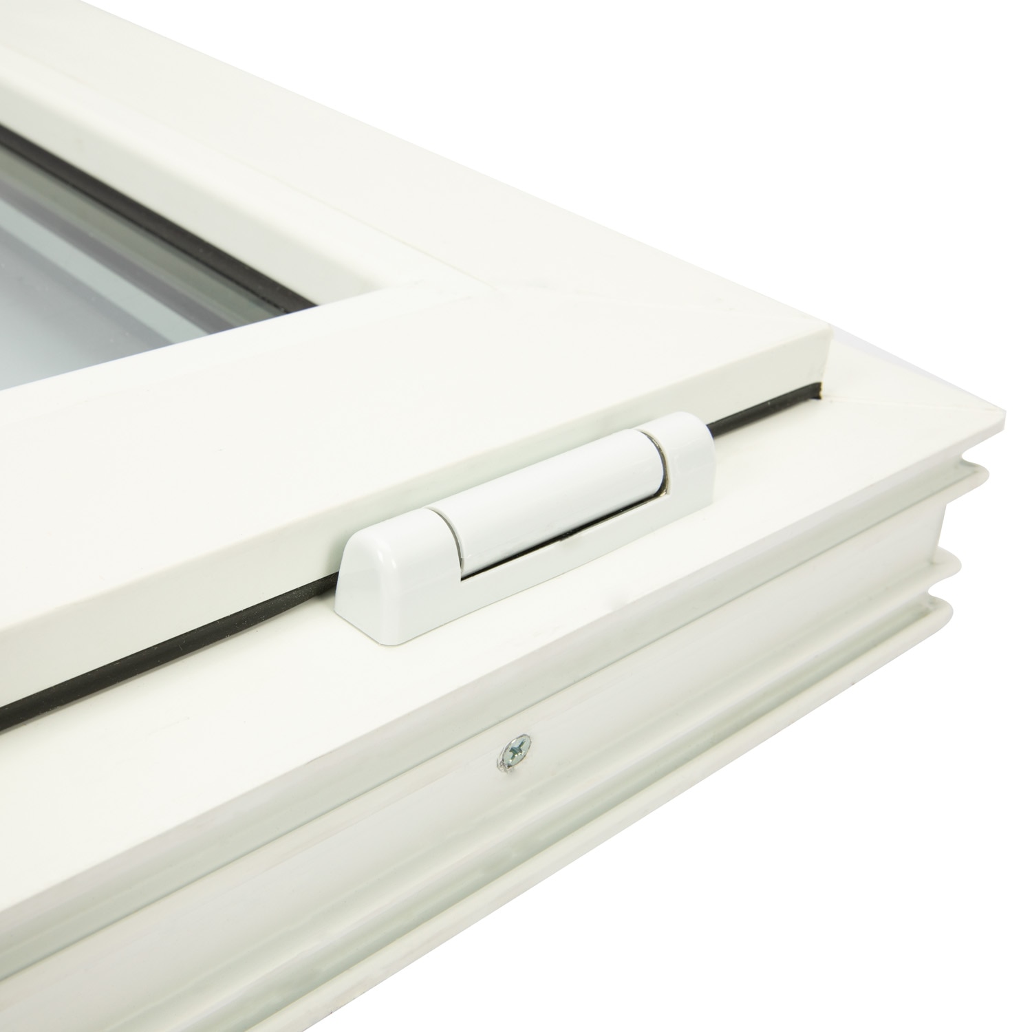 Fereastra termopan PVC, geam Clar + Low-E, alb, 4 camere, 96 x 56 cm, simpla deschidere, batanta  Extruplast