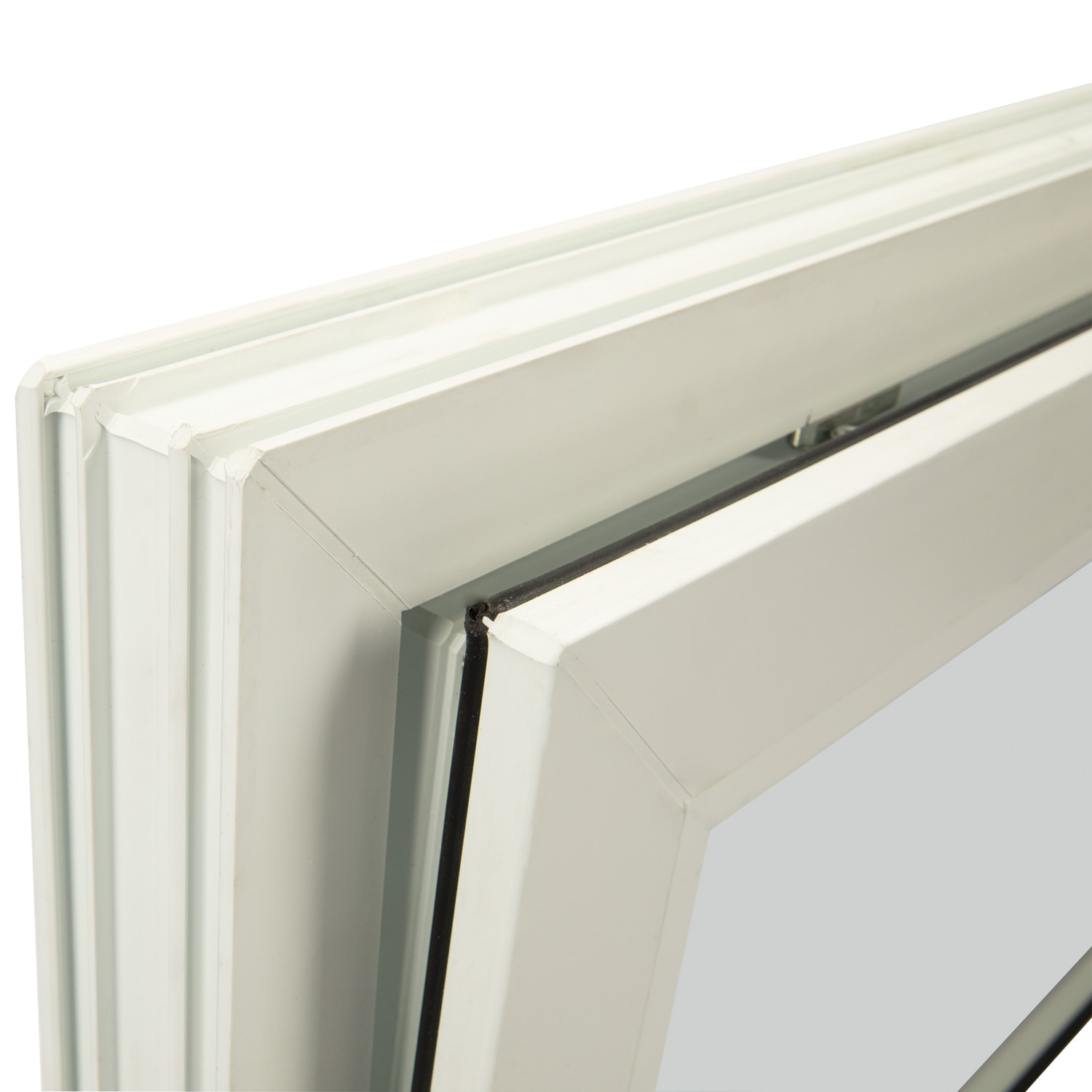 Fereastra termopan PVC, geam Clar + Low-E, alb, 4 camere, 96 x 56 cm, simpla deschidere, batanta  Extruplast