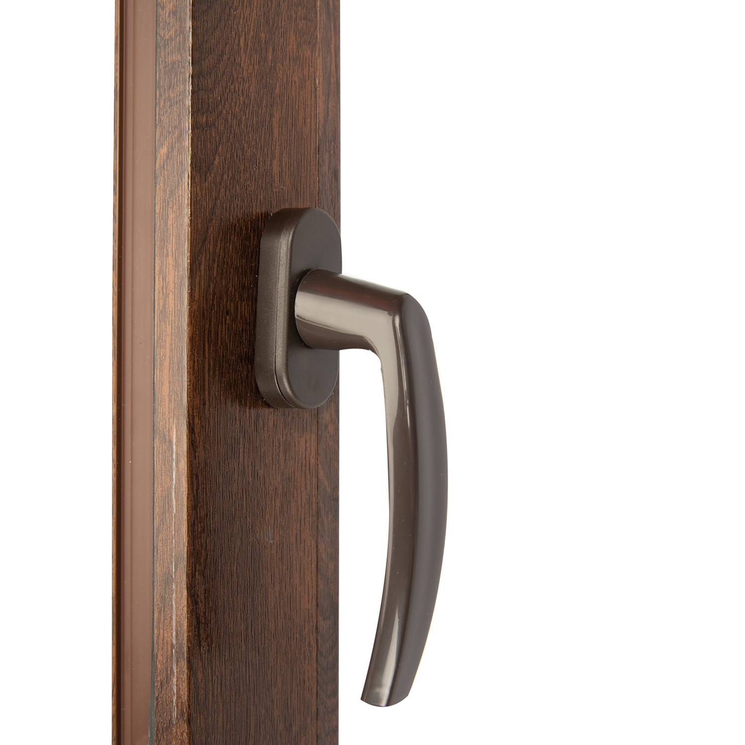 Fereastra termopan PVC, geam Clar + Low-E, nuc, 6 camere, 116 x 56 cm, simpla deschidere, oscilanta  Extruplast