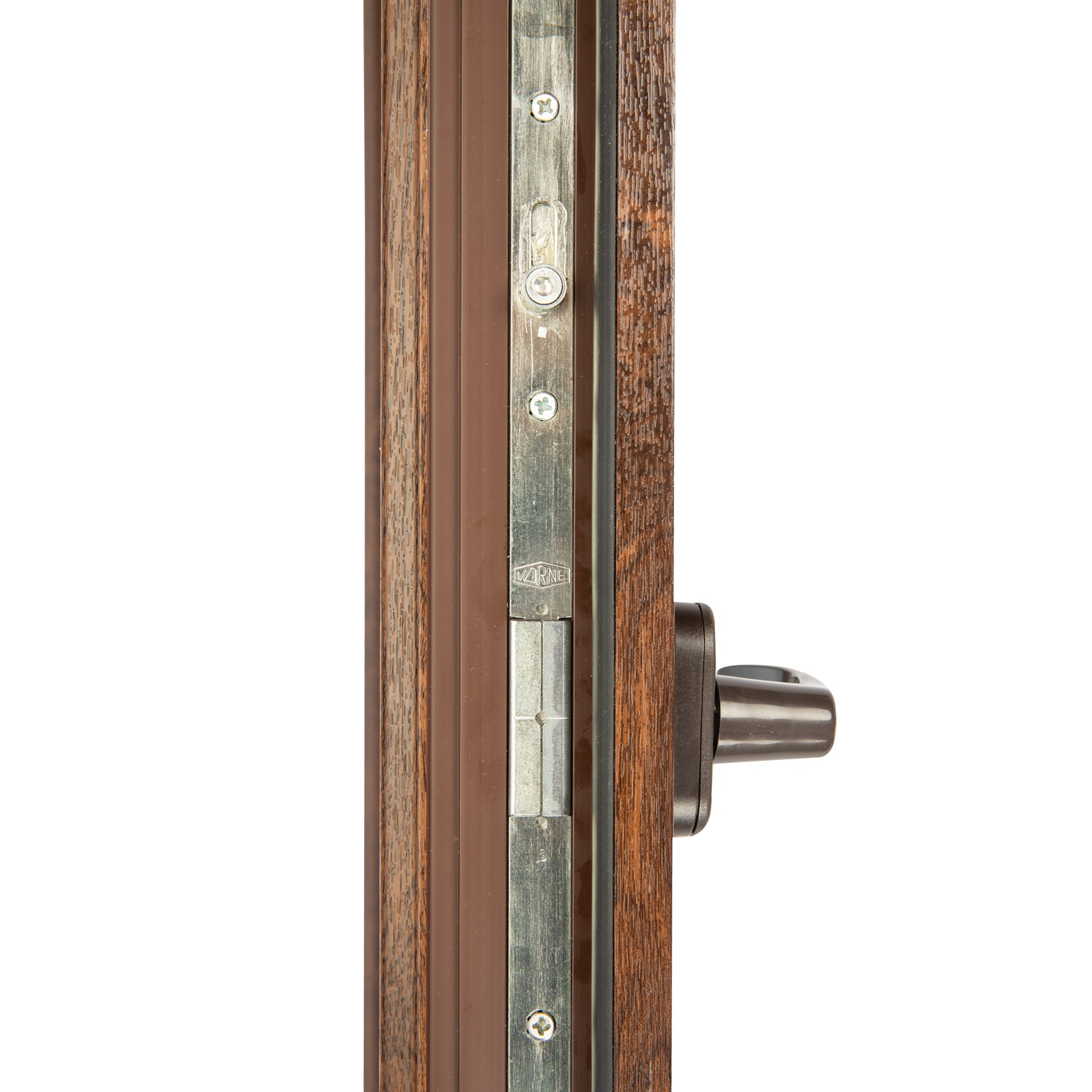 Fereastra termopan PVC, geam Clar + Low-E, nuc, 6 camere, 116 x 56 cm, simpla deschidere, oscilanta  Extruplast