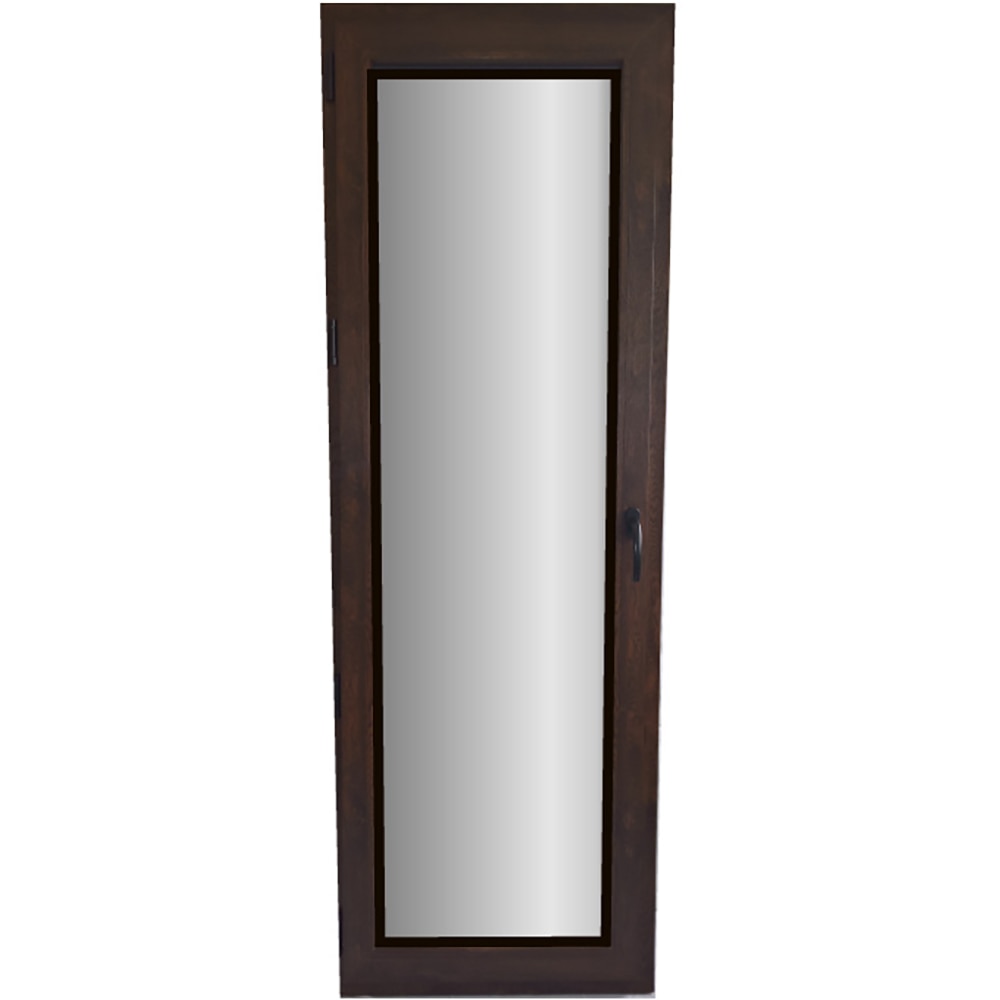 Usa exterior FENSTERWELT, cu geam, 6 camere, stanga, PVC, 76 x 205 cm, nuc