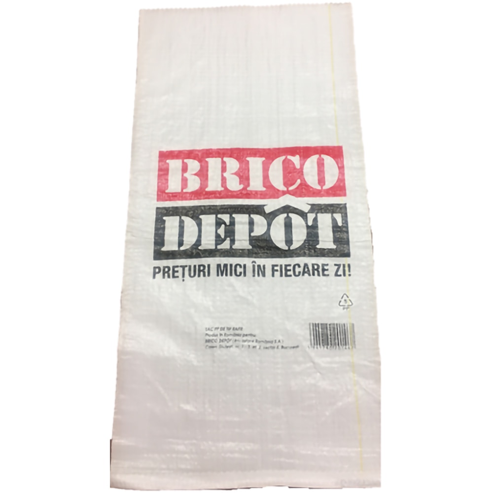 Sac rafie BRICO DEPOT, 100 x 50 cm, alb