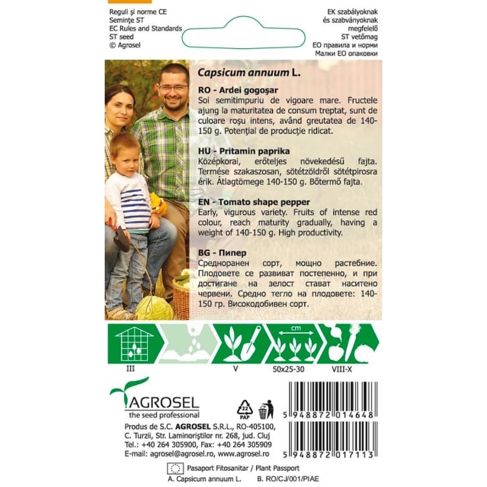 Seminte legume gogosari Stef AGROSEL, 1g
