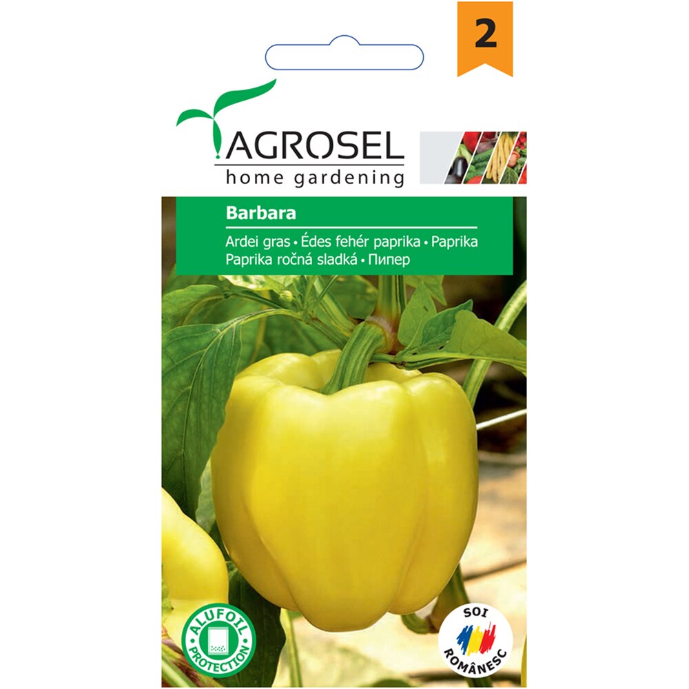 Seminte de legume Ardei AGROSEL, 1 plic