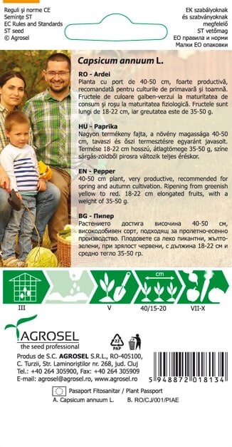 Seminte ardei  Agrosel