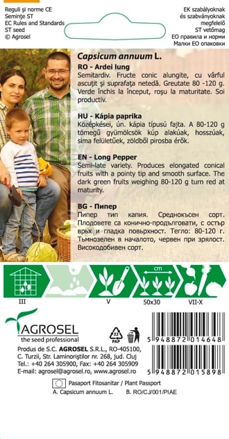 Seminte ardei  Agrosel