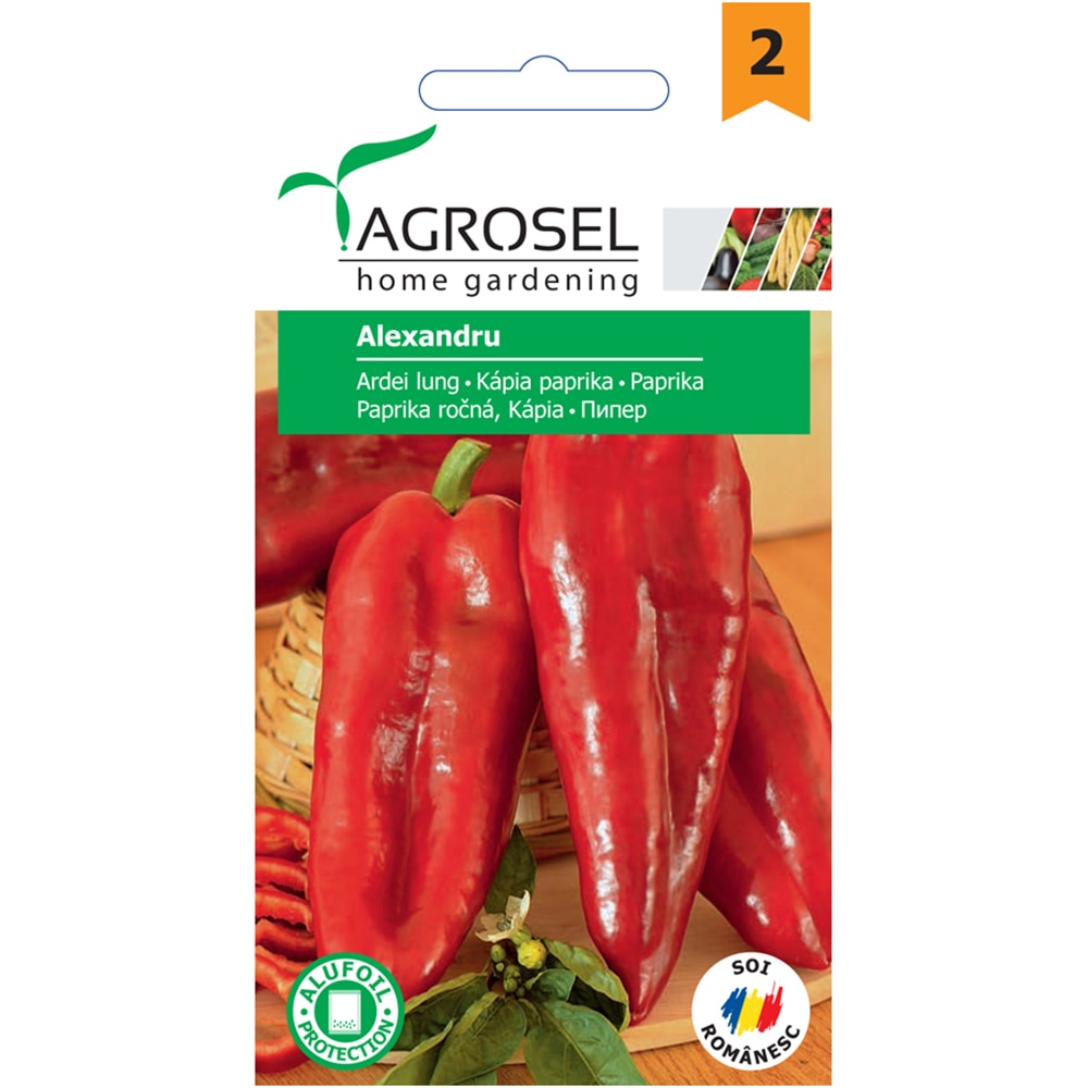 Seminte legume ardei lung Alexandru AGROSEL, 1g