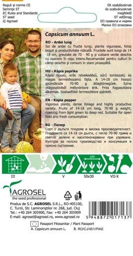 Seminte ardei lung, Mircea • Agrosel