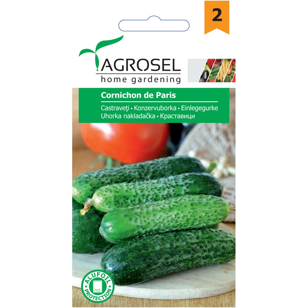 Seminte legume castraveti Cornichon de Paris AGROSEL, 1.5g